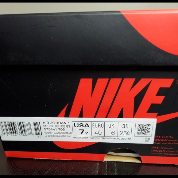 Jordan 1 High Og “Brotherhood” Gs Shoes - Picture 6 of 6